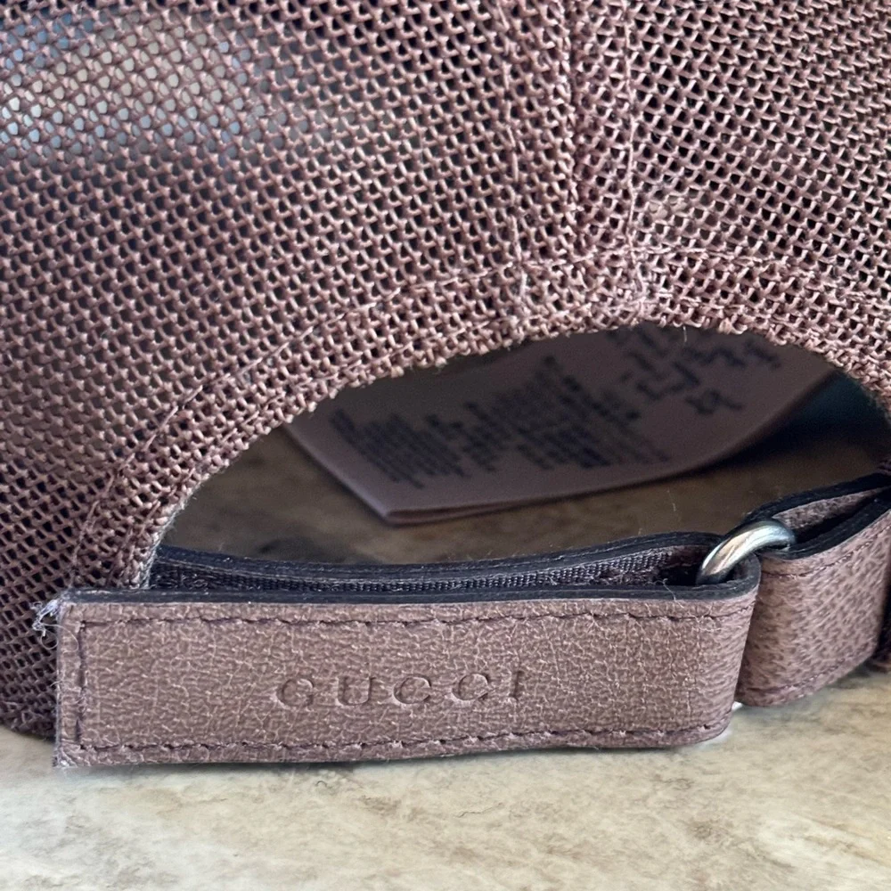 🌀Gucci Men's Brown GG Canvas Baseball Cap